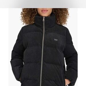 LEVI’S corduroy black puffer jacket , sz XXL
